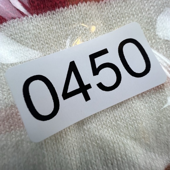 Talbots S‎ Ivory Multi-Stripe Cashmere Blend Crewneck Lightweight Knit Sweater - Picture 8 of 8